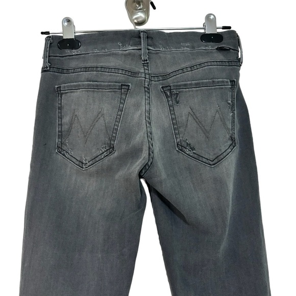 MOTHER Looker Ankle Fray Gray Last Chance Saloon Denim Skinny Jeans Size 25 - Picture 8 of 11